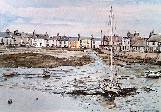 Isle of Whithorn Harbour, Tide Out 