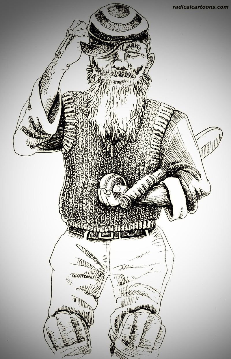 For Autumn Cricket YouTube video - Dr Grace in sepia