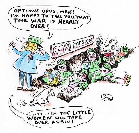 Boris inspects the troops