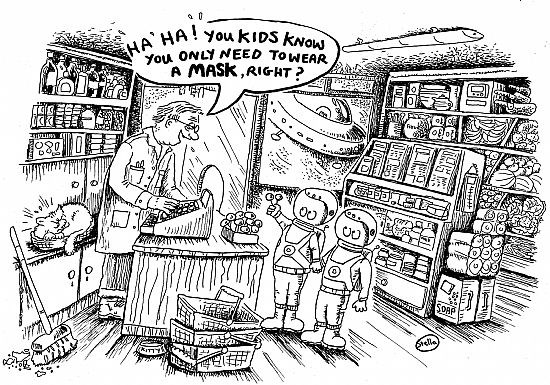 masks in shops
