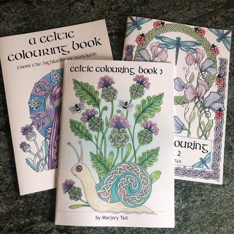 Covers of colouring books