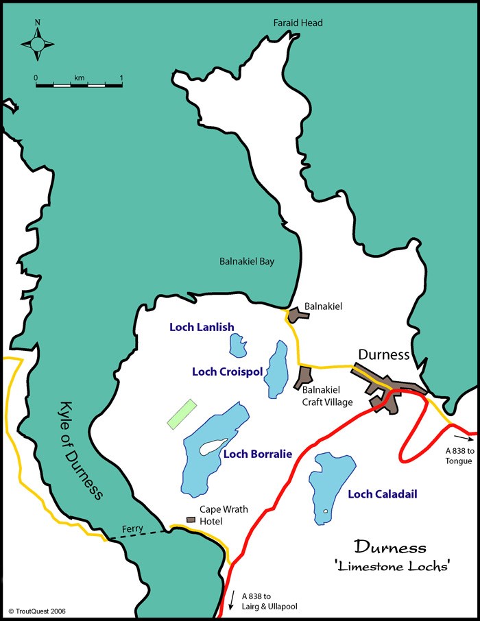 Map of Durness Lochs