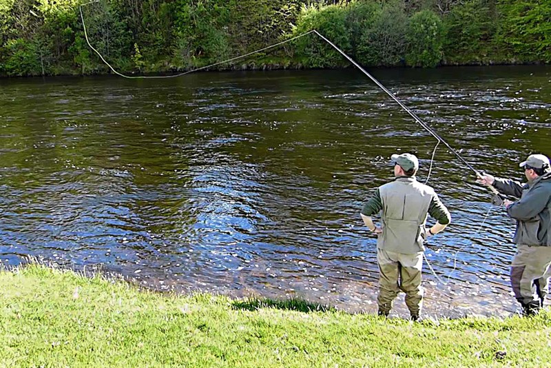 Salmon Casting Instruction - River Moriston