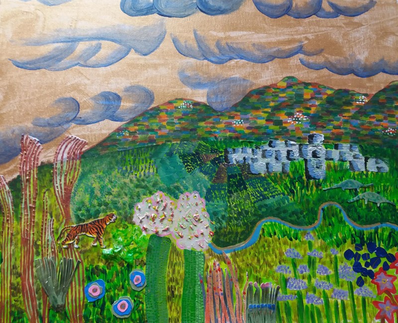 tiger landscape SOLD