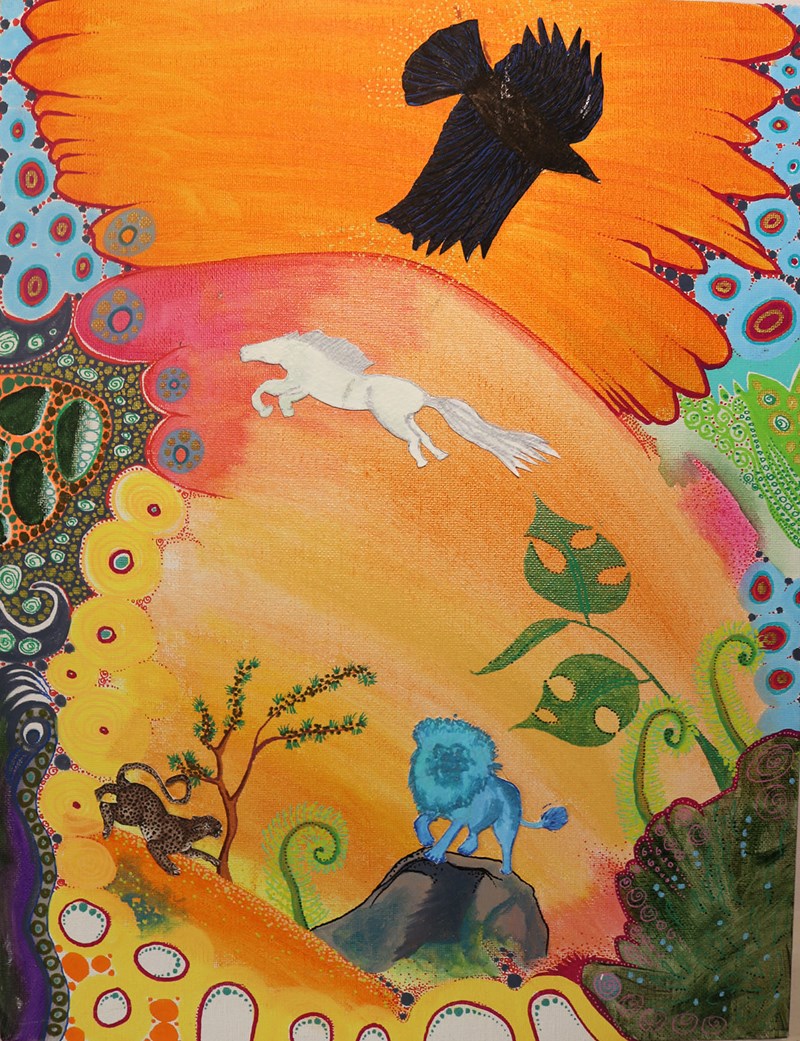 PF38 White Horse Blue Lion