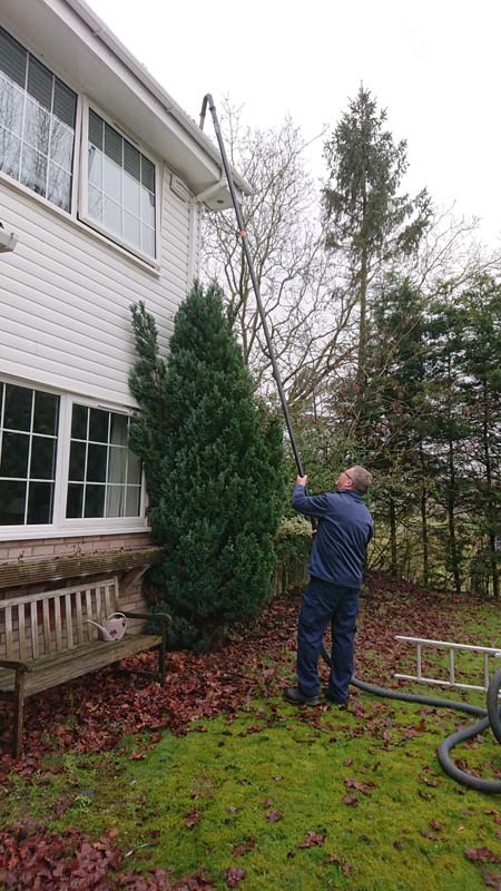Cleaning Gutters the Ladderless Way