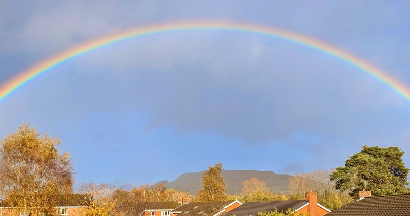 Northerly view from The Pines, Mardy