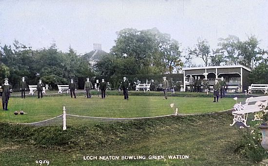 Our original bowling Green around 1920’s down at the Loch.