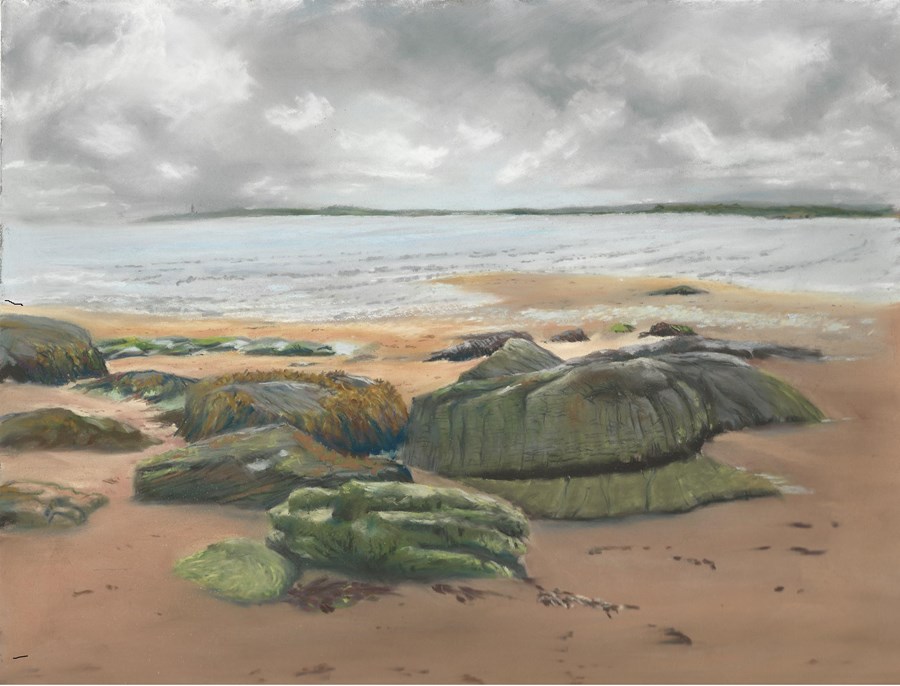 Dornoch beach (pastel)