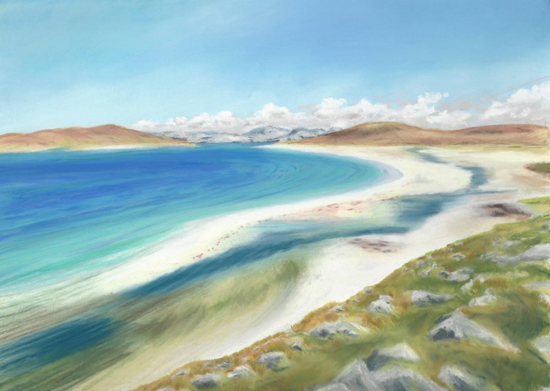 Harris (pastel; image courtesy of Charmian Ferrett)