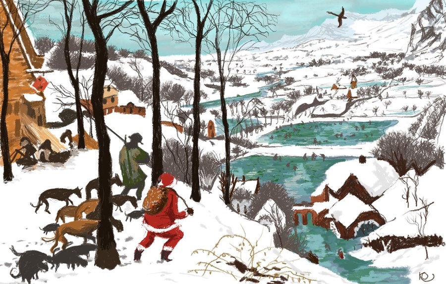 If only Bruegel had seen Santa... 