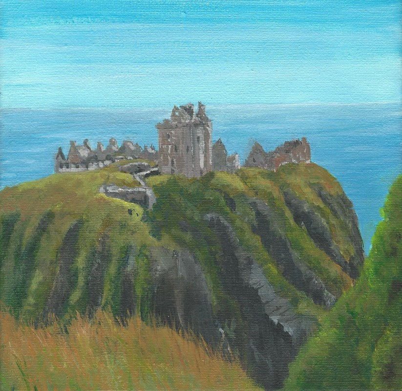 Dunnottar Castle (acrylic)