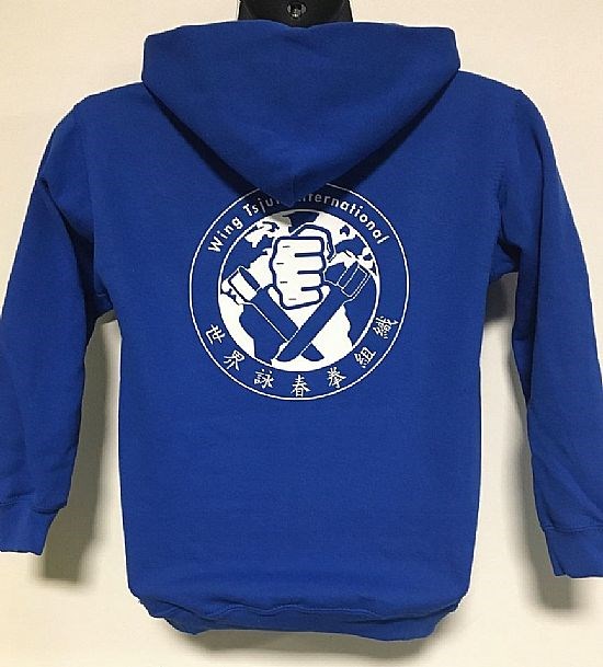 Kids Royal Blue Hoodie Back