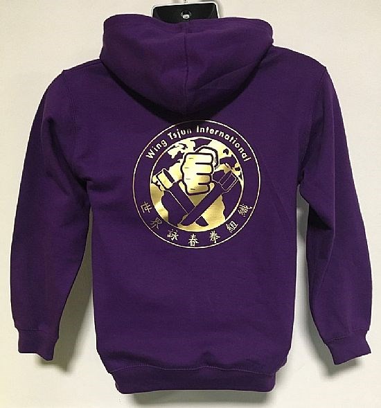 Kids Purple Hoodie Back