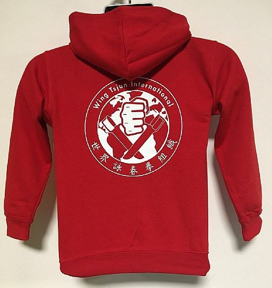 Kids Red Hoodie Back