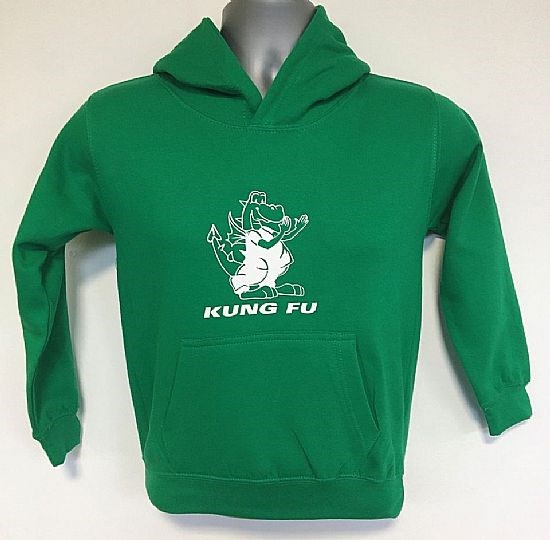 Kids Green Hoodie Front