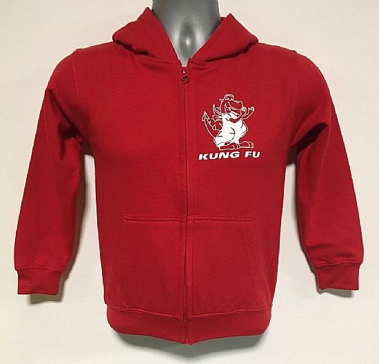 Kids Red Hoodie Front