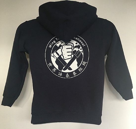Kids Deep Navy Hoodie Back