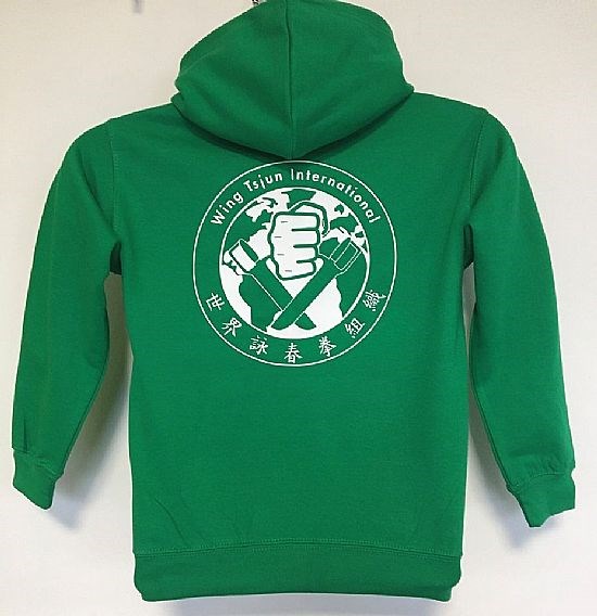 Kids Green Hoodie Back