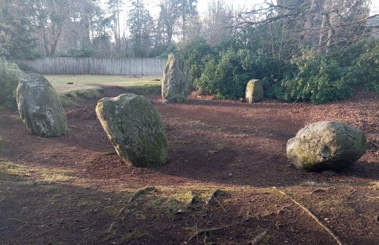 Stone circle in Druids Park