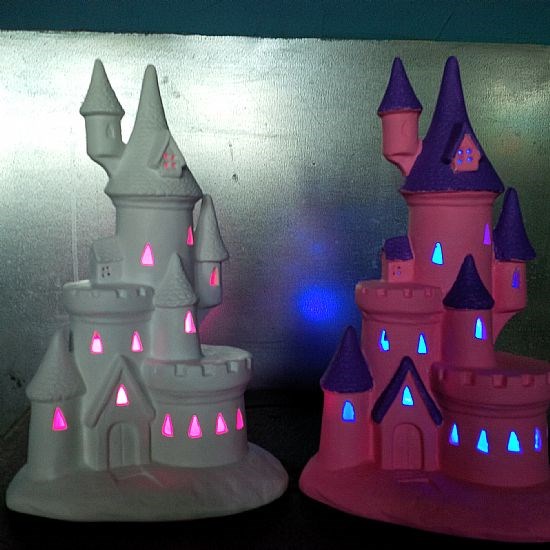 castle painting kit with led light