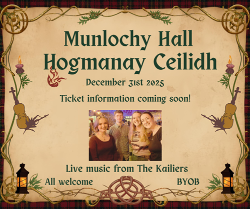 Hogmanay Ceilidh 2025 - Munlochy Hall