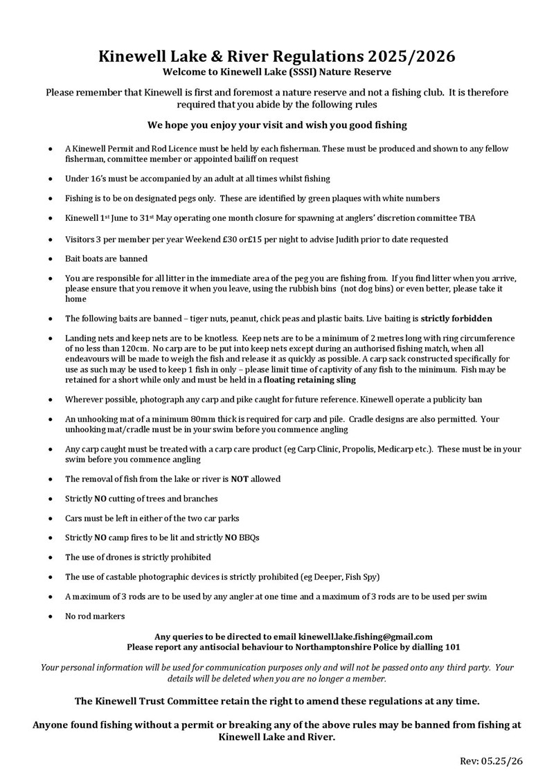Fishing Rules and Regulations
