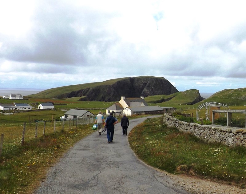 6. walking to the shop