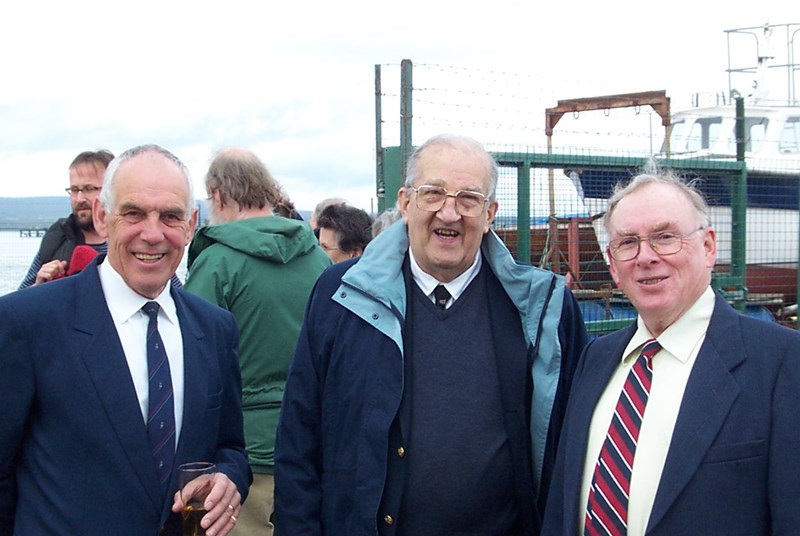 Two founder members and ex Commodore from 1960s at opening ceremony