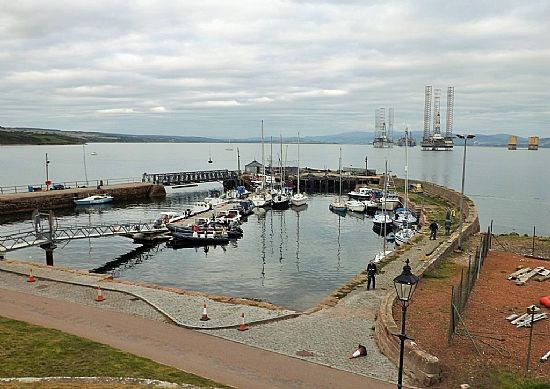 Boats waiting to be lifted