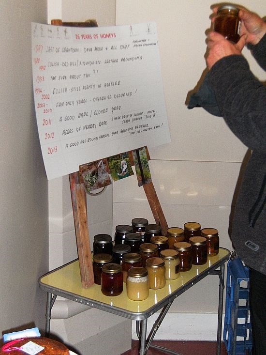 2013 - selection of honey collected over the years