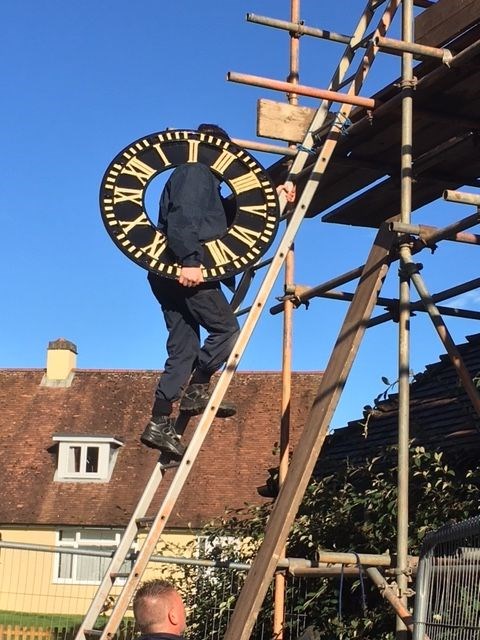 Clock faces going up