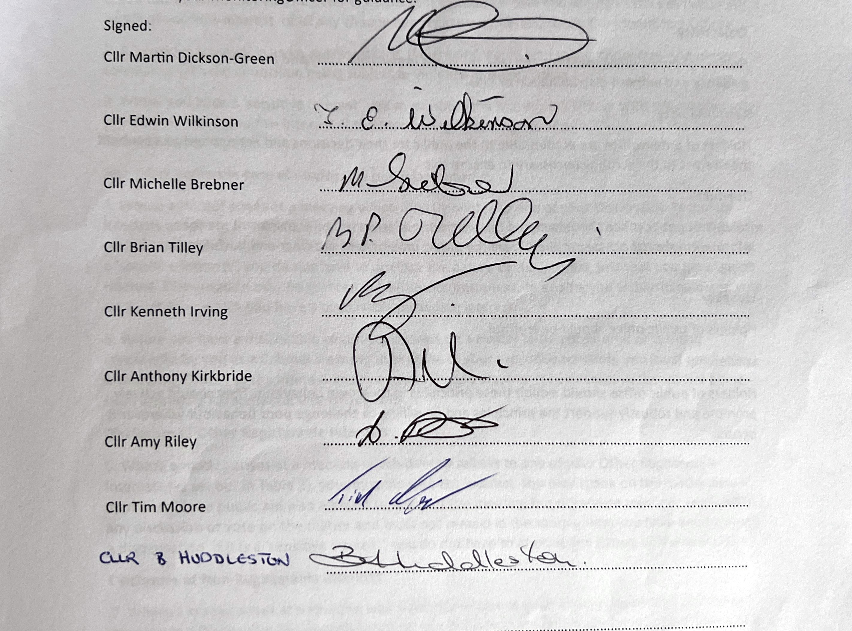 Signatures