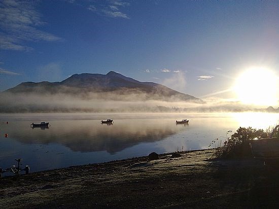 Sunrise looking towards ben cruachan