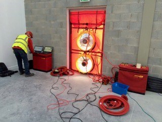 Commercial Air Test with 2 fan set up