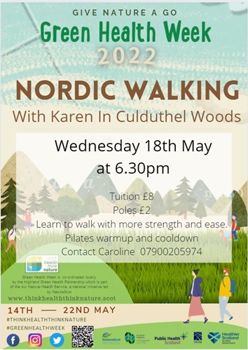New Nordic walking event - 18 May