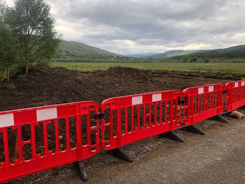 Destruction around Strathgarve Mains Western Isle HVDC Link