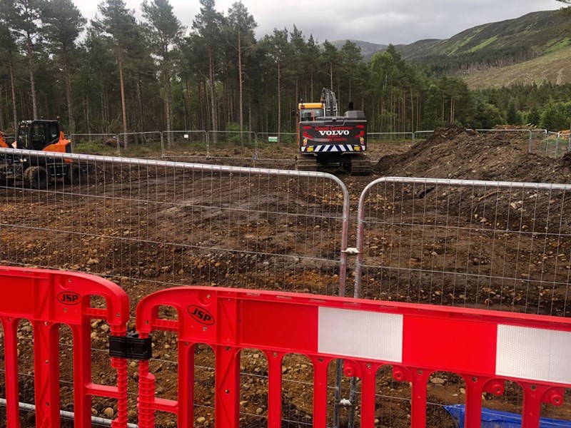 Destruction around Strathgarve Mains Western Isle HVDC Link