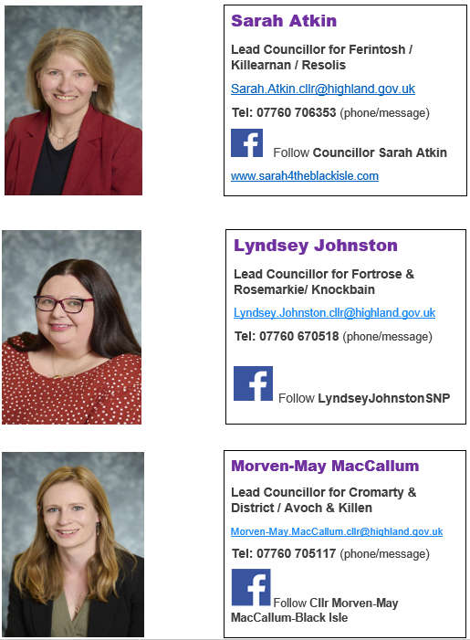 Contact details of ward councillors