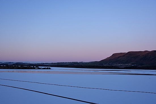 Cold Loch Leven Sunset