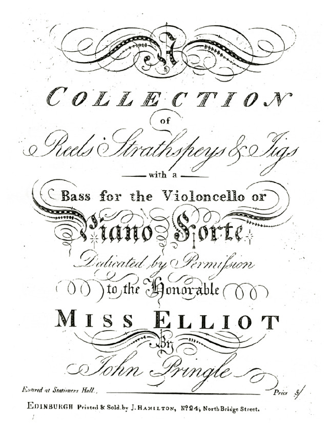 First page of The Pringle Collections