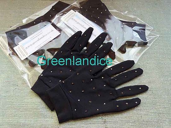 Black Crystal Gloves