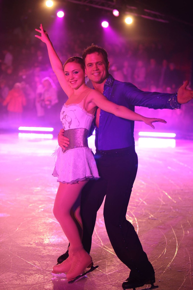 Georgia Cygnet dress Ice show UK