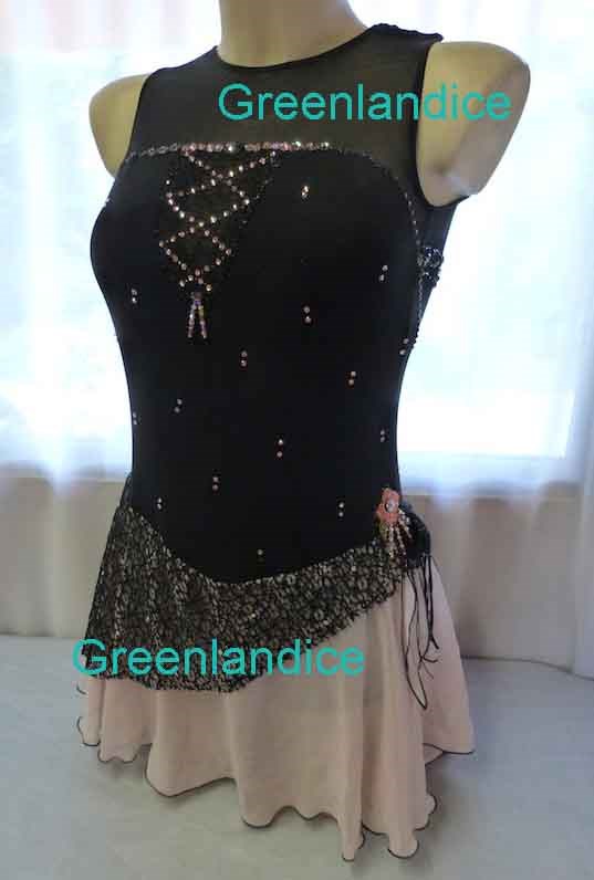 Gypsy dress in Black/Pink Blush