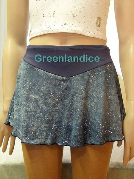 Grey Glitter Mesh Skirt