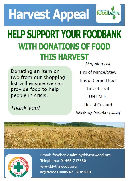 2019 10_Harvest foodbank poster