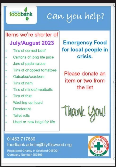 2023 07_Foodbank items