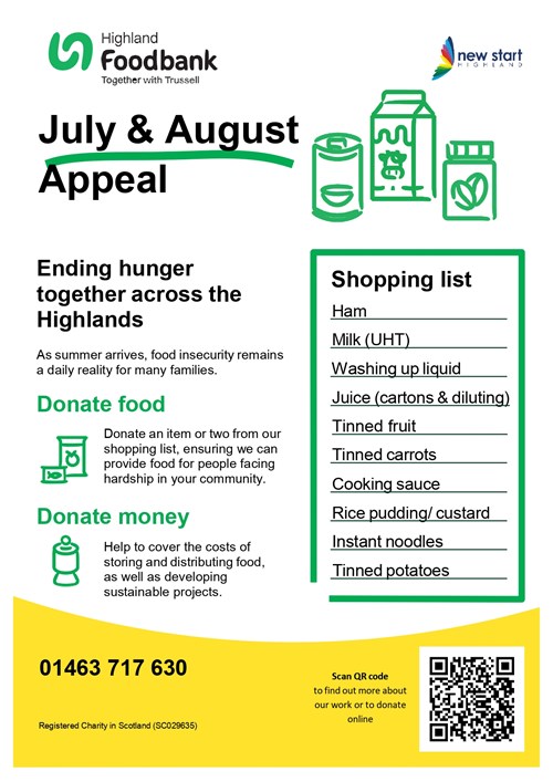 Foodbank news and updates