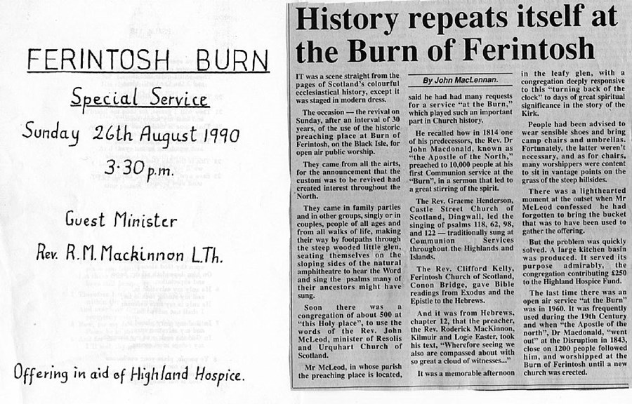 1990 08 26_Ferintosh Burn service
