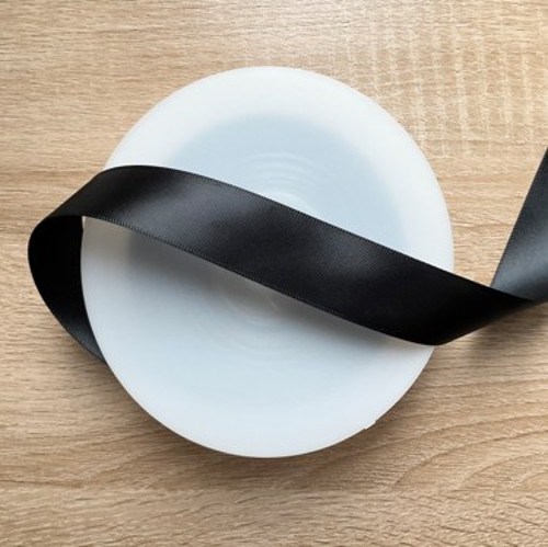 Black Satin ribbon 25mm